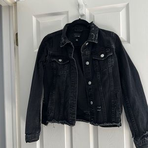 Joe’s Black Distressed Denim Jacket
